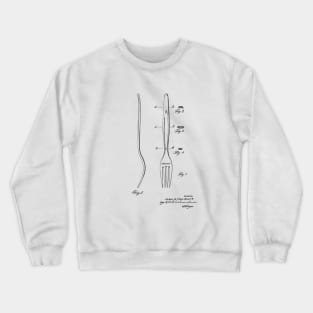 Fork VINTAGE PATENT DRAWING Crewneck Sweatshirt